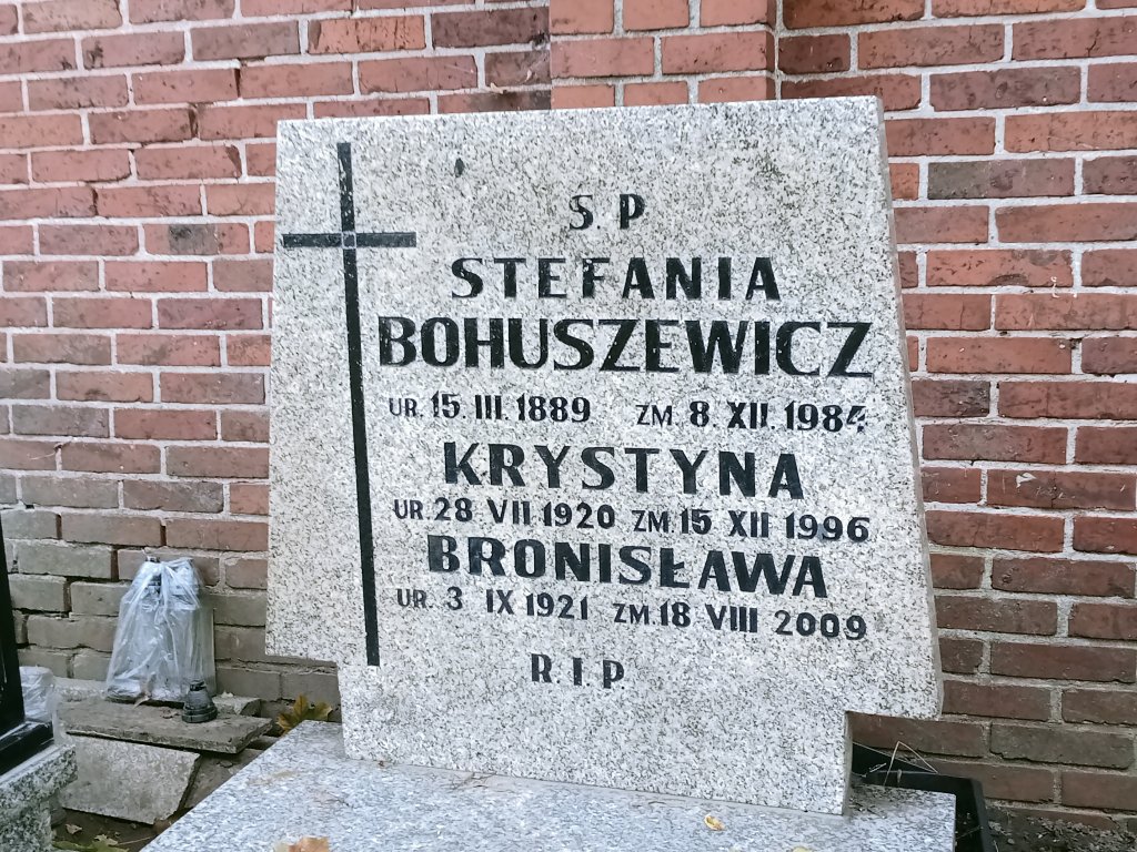 Grób BRONISŁAWA BOHUSZEWICZ 