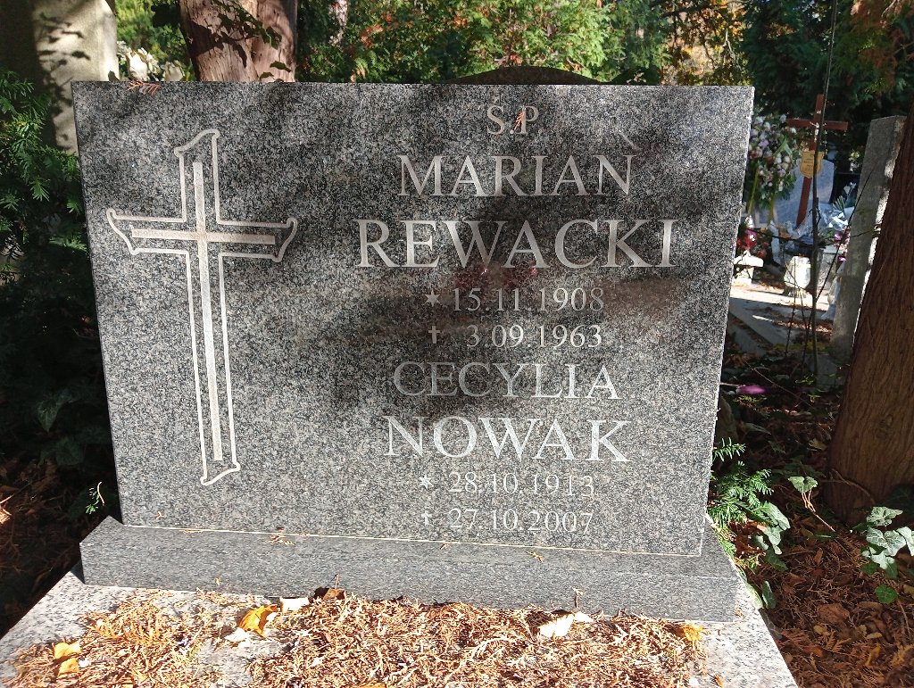 Grób MARIAN REWACKI 
