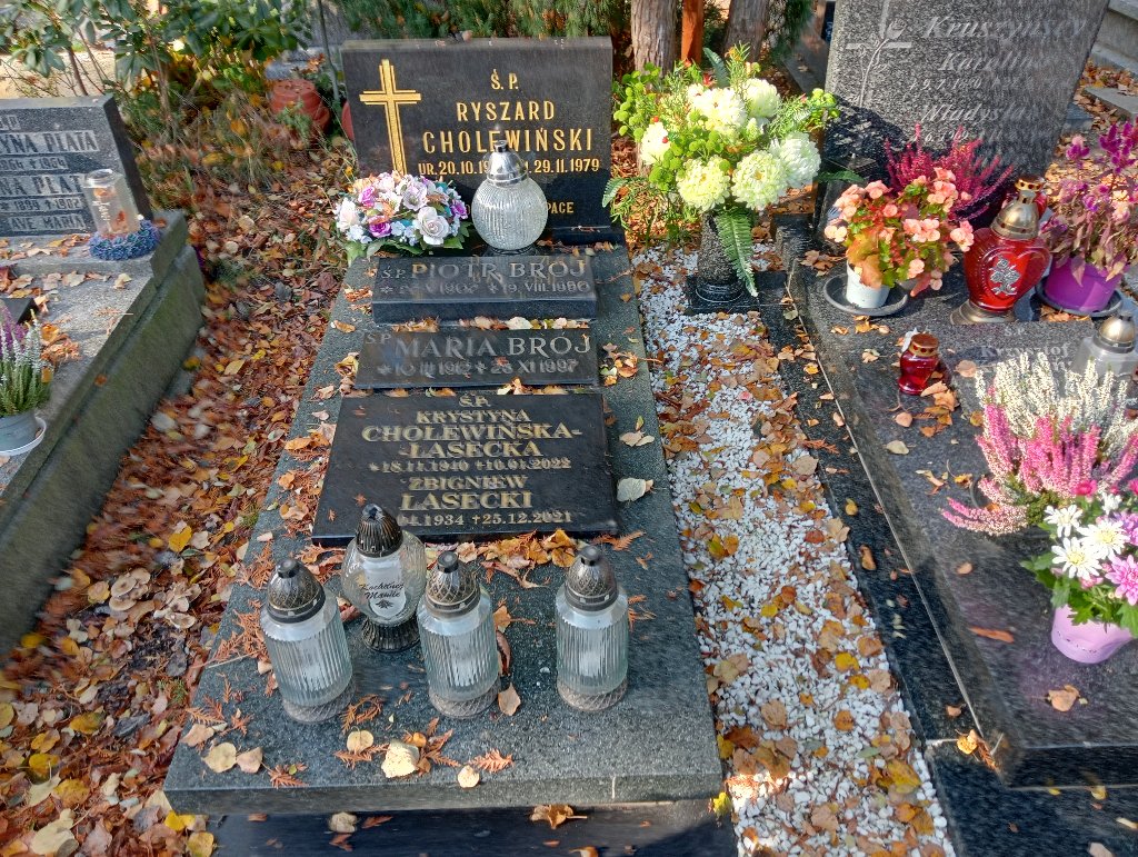 Grób KRYSTYNA  CHOLEWIŃSKA-LASECKA 