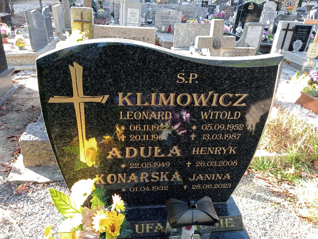 Grób Witold Klimowicz