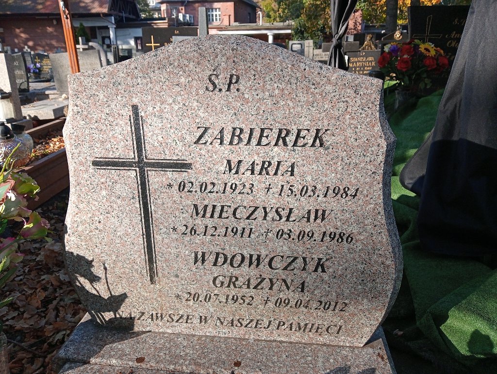 Grób MIECZYSŁAW ZABIEREK 