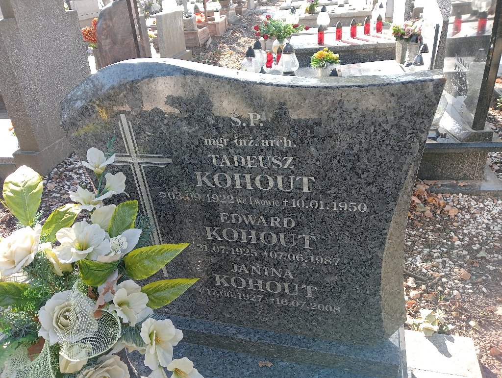 Grób TADEUSZ KOHOUT 
