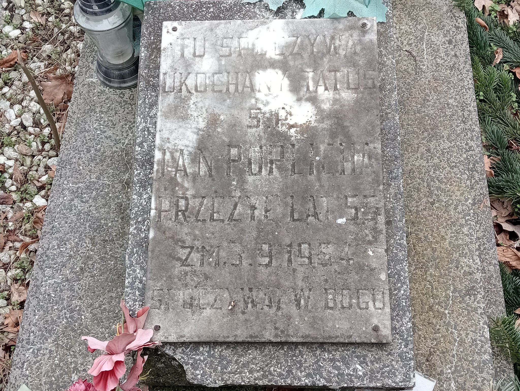 Grób JAN POPLICHA 