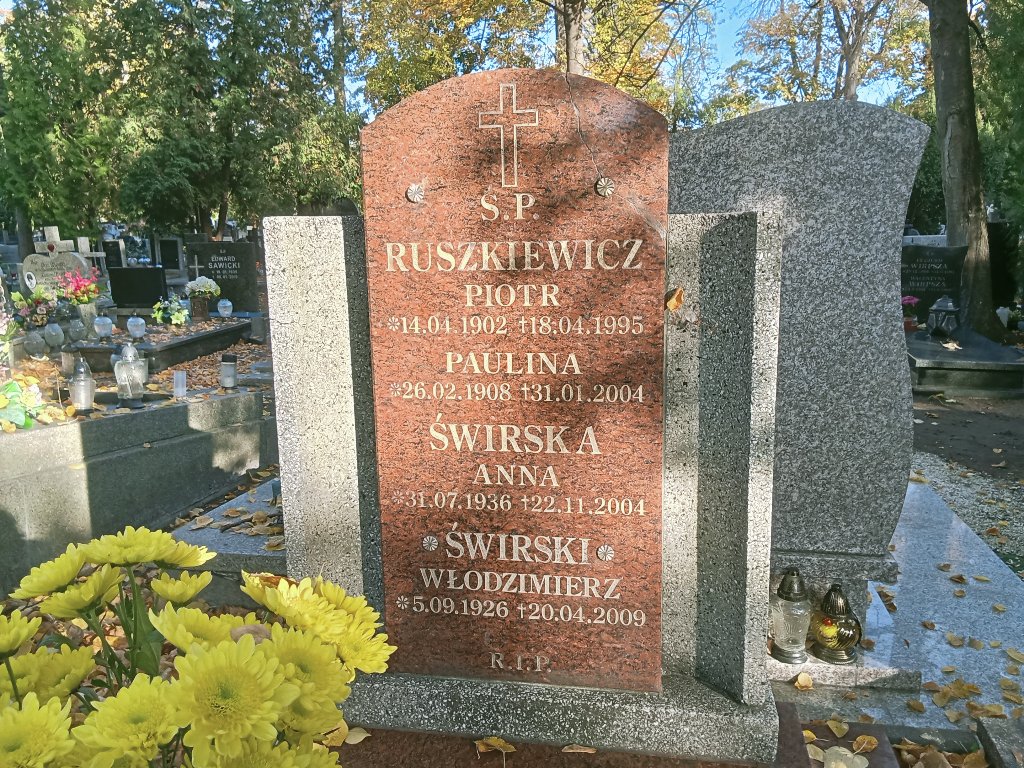 Grób WŁODZIMIERZ  ŚWIRSKI 