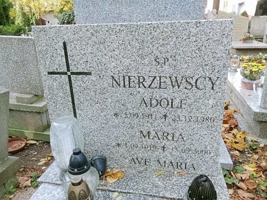 Grób Adolf Nierzewski