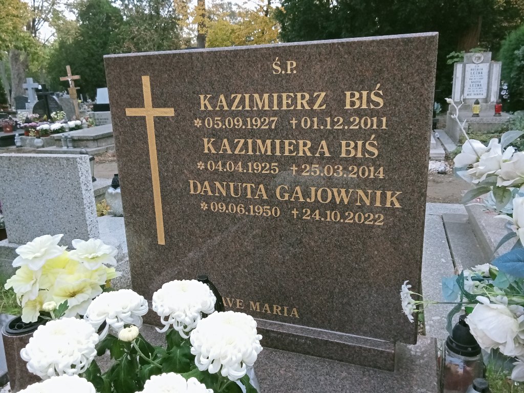 Grób KAZIMIERZ BIŚ 