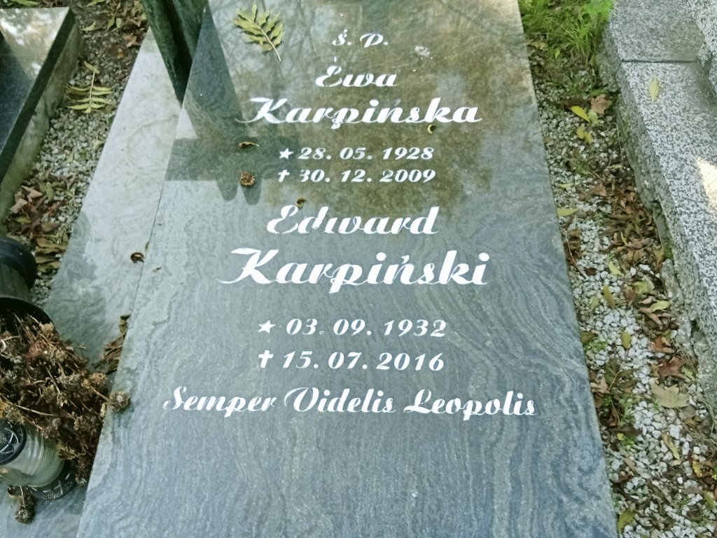 Grób EDWARD KARPIŃSKI 