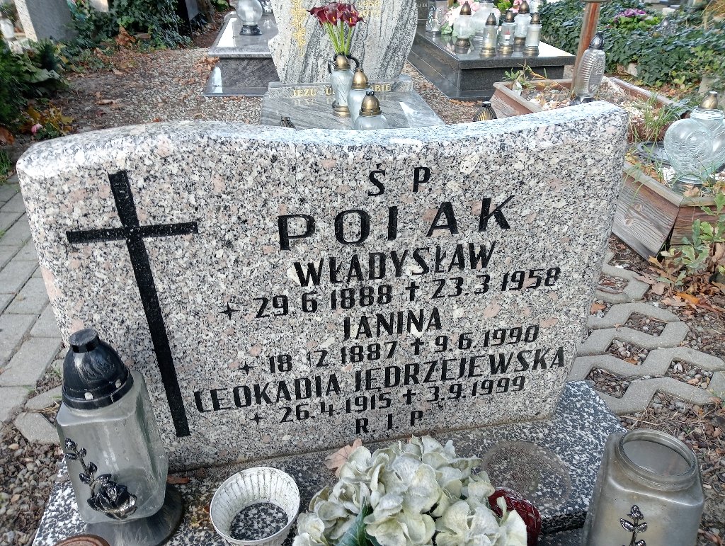 Grób LEOKADIA JĘDRZEJEWSKA 